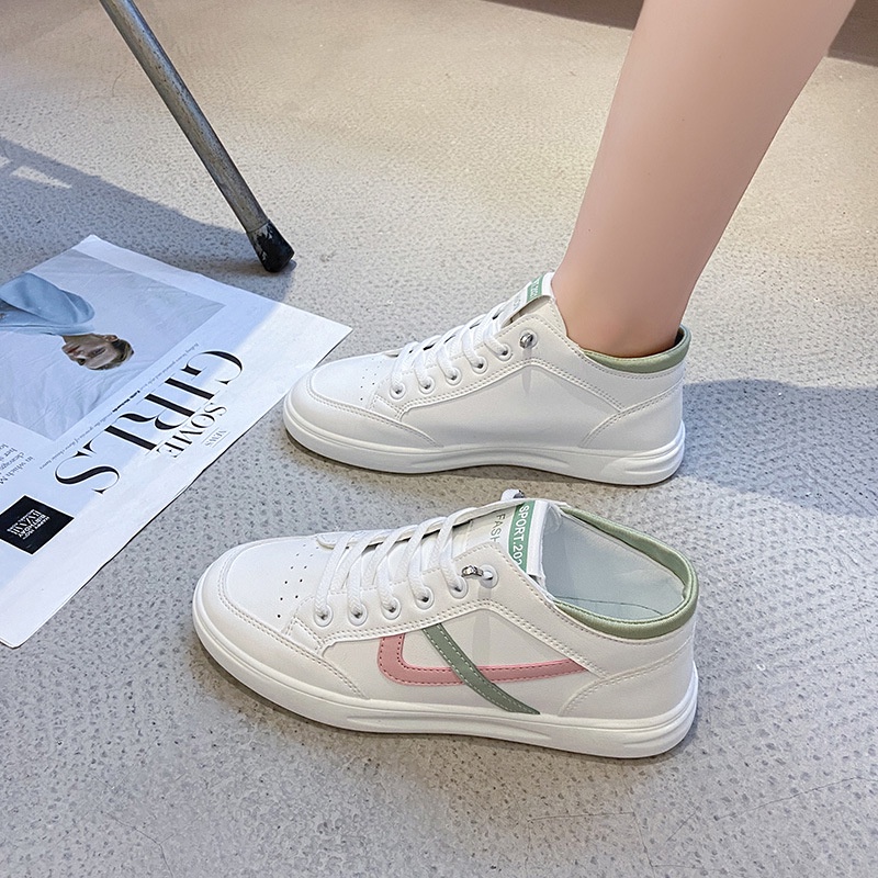 COD Sneakersdaily 6809 Sepatu Sneakers Wanita Casual Shoes White