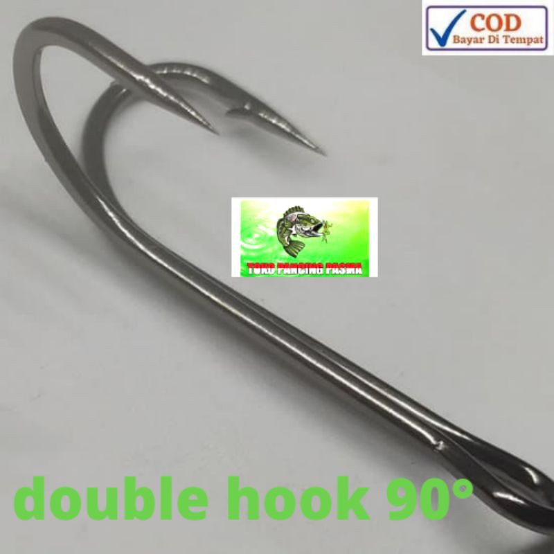 Mata pancing double hook 9983 90°