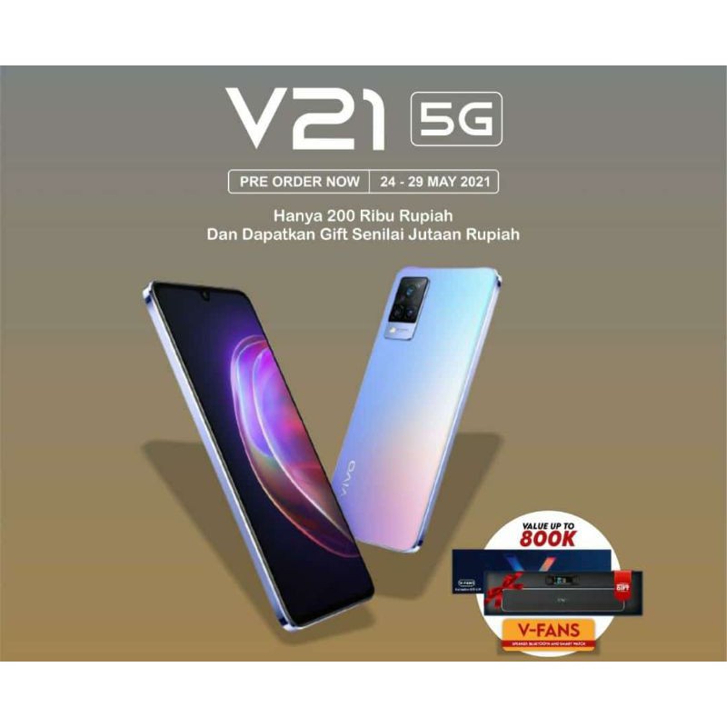 Vivo V21 & V21 5G Dual OIS ekstendet RAM 8GB+3GB