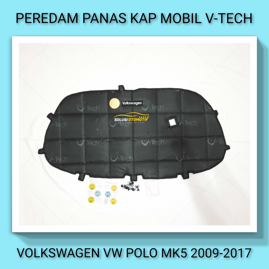 Volkswagen VW POLO 2010-2017 MK5 Peredam Panas Kap Mesin Mobil Aksesoris VTECH Ori