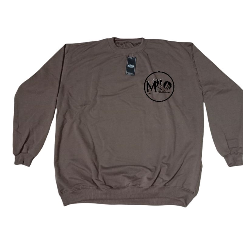 crewneck Jumbo logo MHS Basic Bigsize XXXL XXXXL XXXXXL Pria wanita