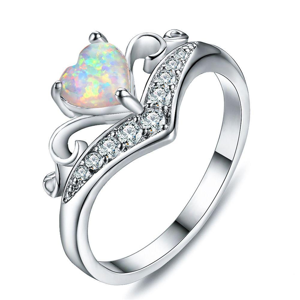 Solighter Cincin Oval Untuk Wanita Hadiah Ulang Tahun Perhiasan Persahabatan Rings