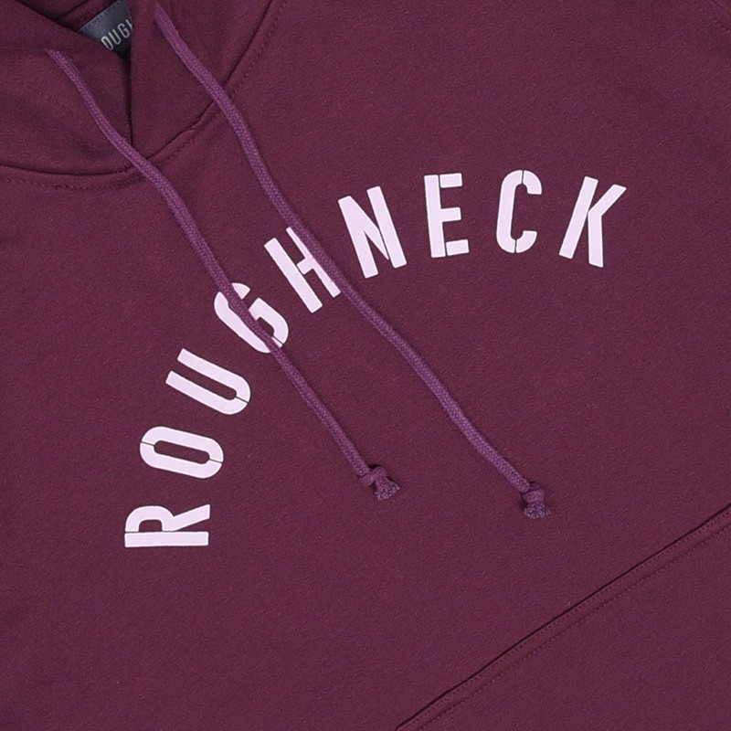 Roughneck H031 Maroon sig White Hoodie