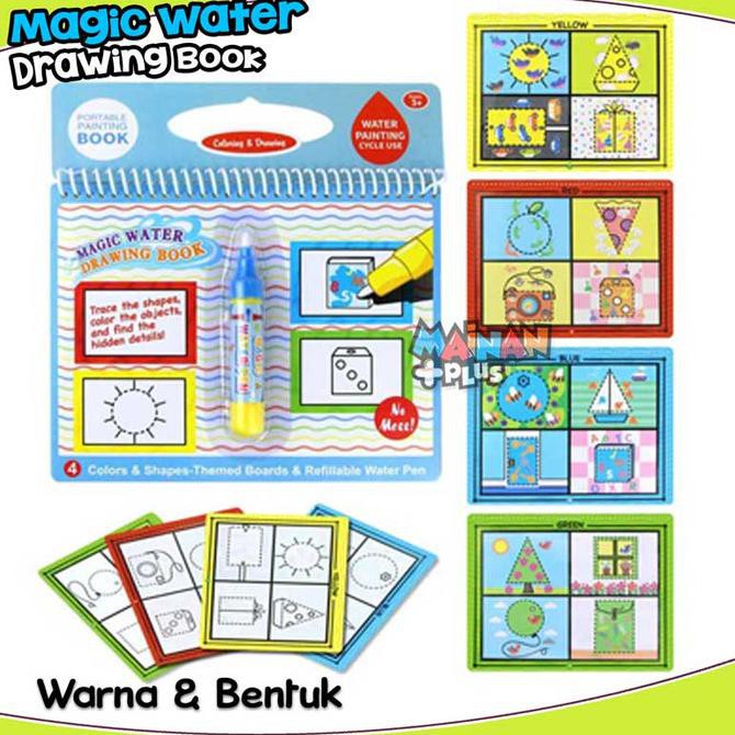

TERMURAH MAINAN EDUKASI BUKU GAMBAR MEWARNAI MAGIC WATER DRAWING COLORING BOOK - WARNA BENTUK Kode