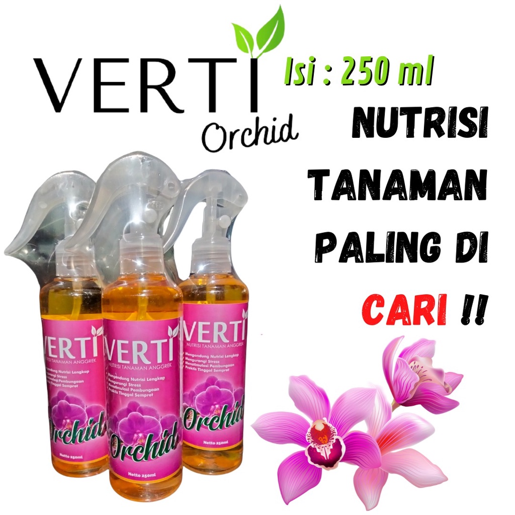 Pupuk tunas tanaman anggrek, Verti Orchid vitamin perangsang bunga anggrek dendrobium