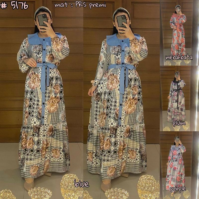 GAMIS SILK BUNGA IMPORT BY MUTEKI