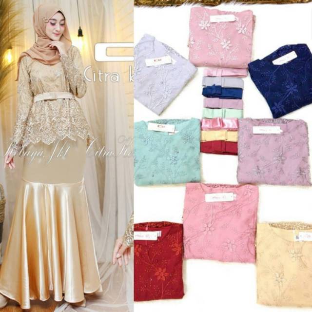 Atasan kebaya sabrina / kebaya modern / kebaya wisuda / kebaya muslim