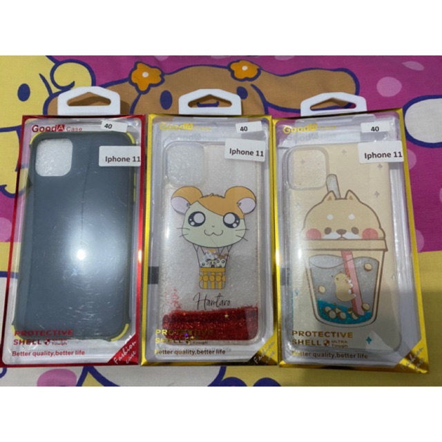 Case Iphone 11 hamtaro, Case Bubble, Case Glitter, Case Bumper
