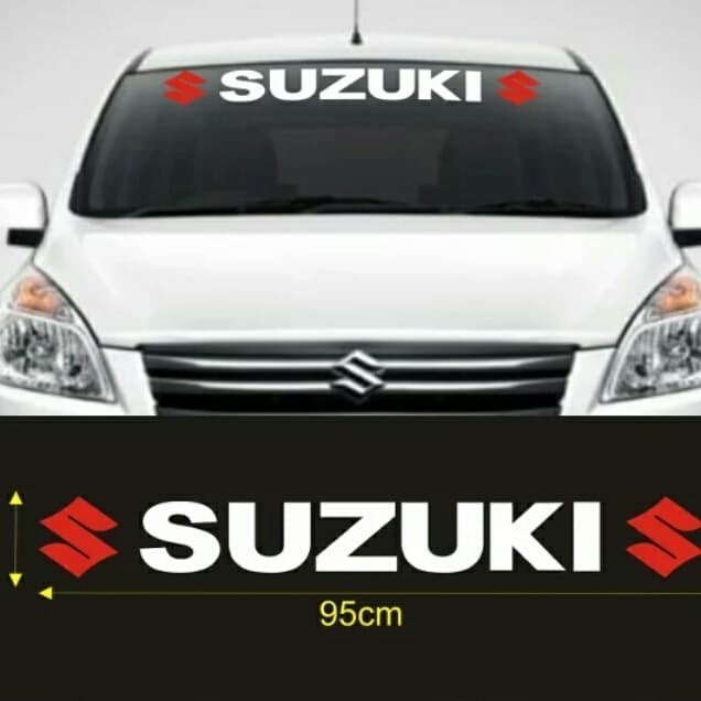 Stiker Suzuki kaca mobil depan Cutting Sticker Suzuki