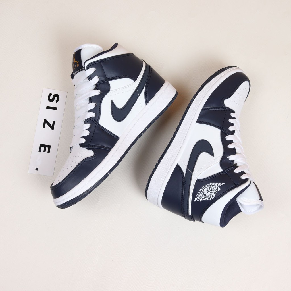 Sepatu Air Jordan 1 MID Navy White