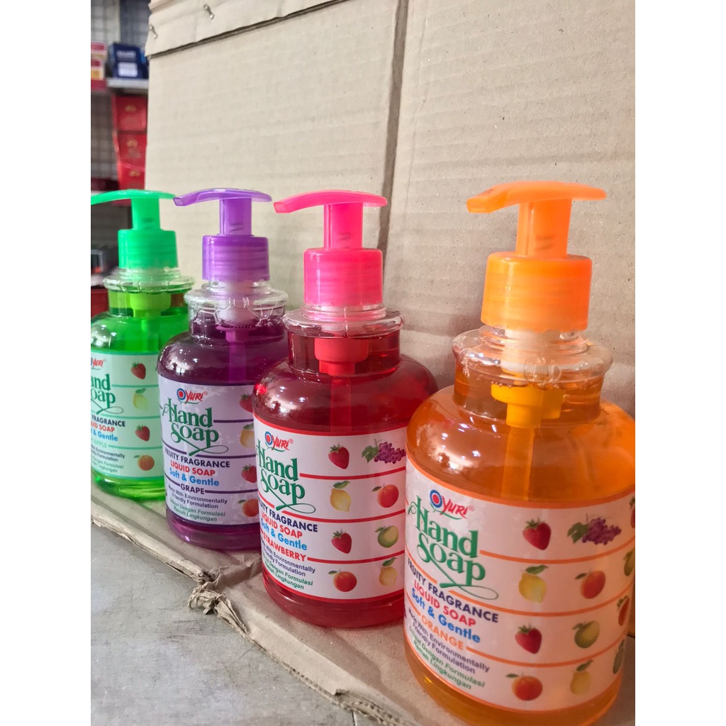 HAND SOAP YURI PUMP 410 ML / SABUN CUCI TANGAN YURI/ SABUN CUCI KORONA