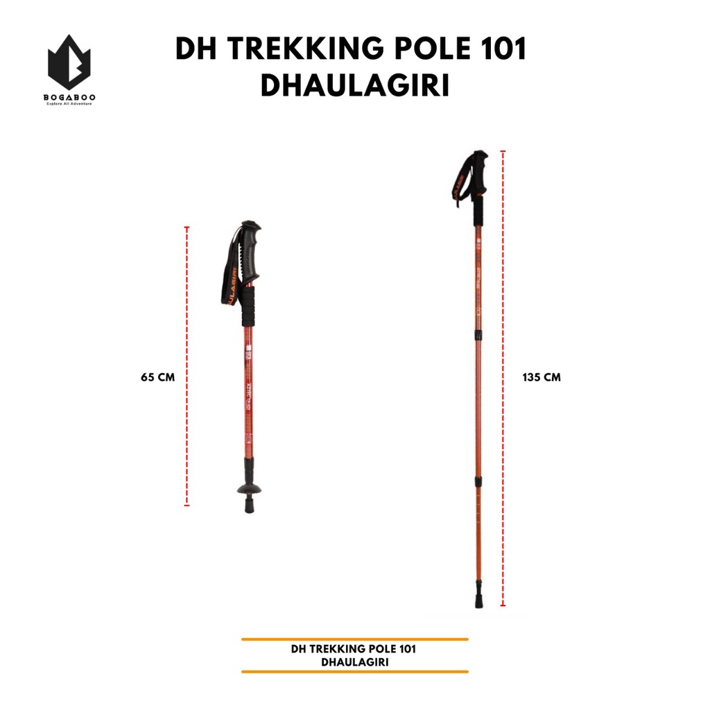 Trekking Pole Dhaulagiri 101 Tongkat Pendaki DH - Trekpole Bengkok - trackpole - tracking pole - tongkat gunung - trakpole - trakpol