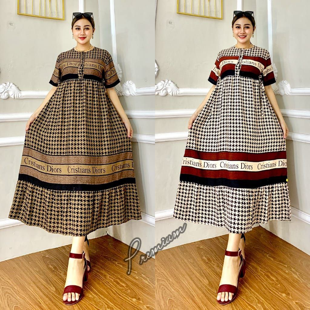 DASTER KIMONO BATIK DASTER KIMONO KEKINIAN BUSUI KANCING DEPAN DRESS WANITA