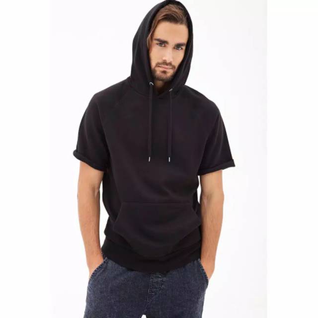 Hoodie lengan pendek short sleve