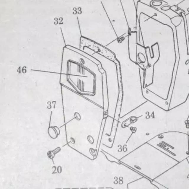 229-02159 Face Plate / Tutup Muka Mesin Jahit Juki 5530