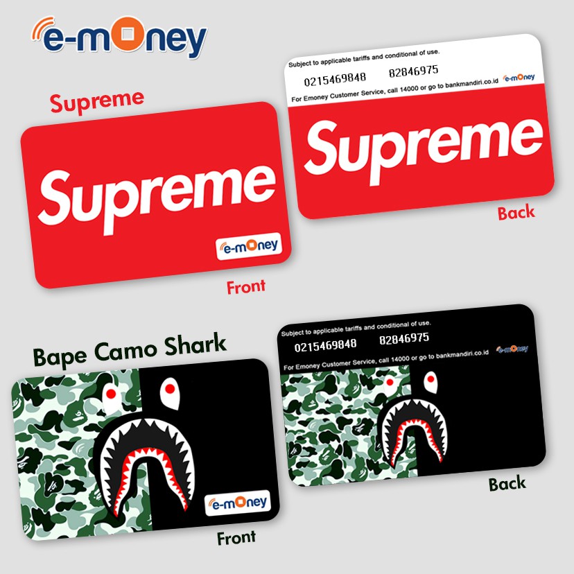 EMONEY CUSTOM MANDIRI Cetak 2 Sisi Saldo nol Kartu Toll Etoll Bolak Balik MURAH