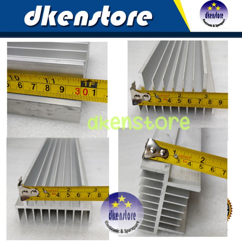 Heatsink Pendingin Aluminium 17 sirip 30cm 35cm 2U built up BU