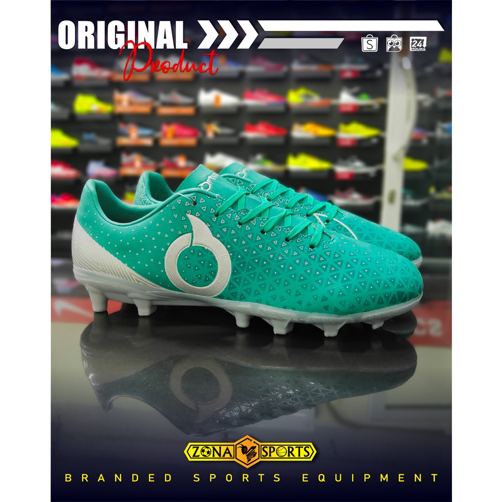 Sepatu Bola Ortus Medians Fg Green / Silver 11010263