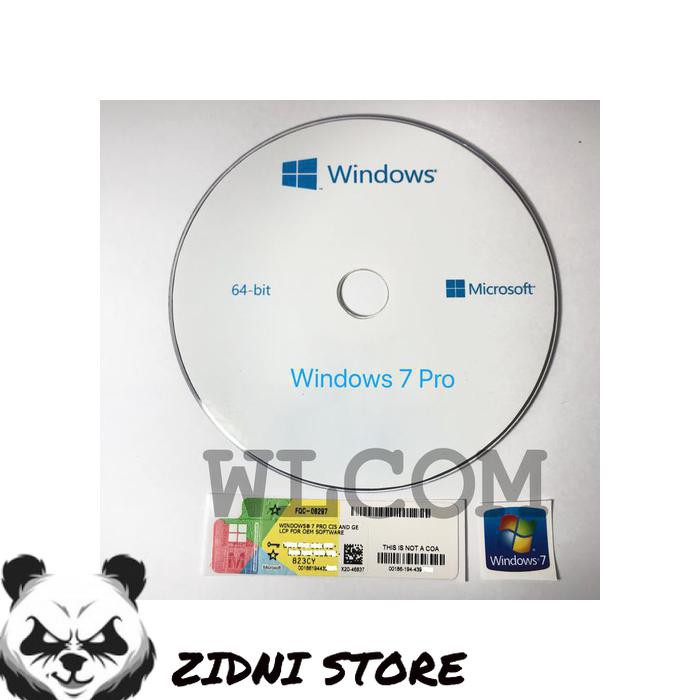 Jual software aplikasi swa1082 coa windows 7 pro logo cd shopee
