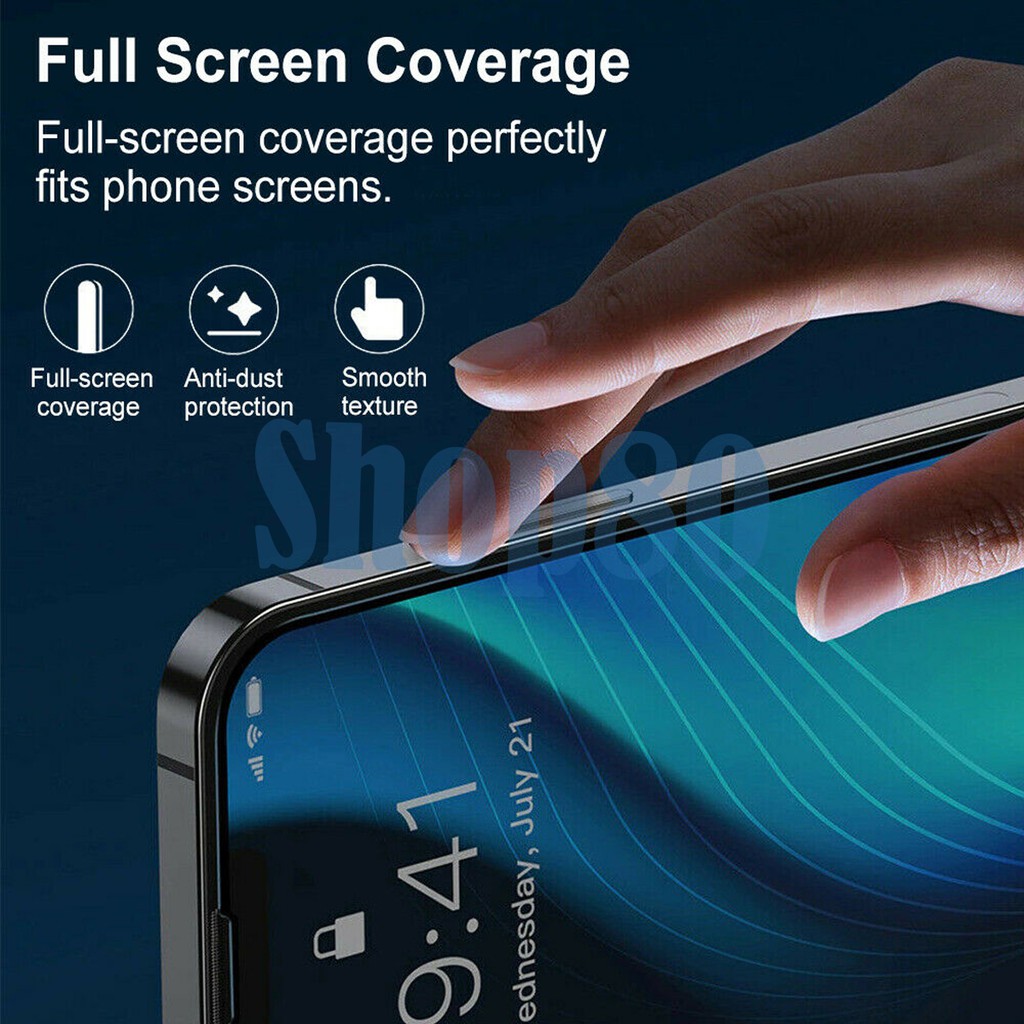 iPhone 13 Mini Pro Max  Tempered Glass Screen Guard Full Cover Lem 9D 10D