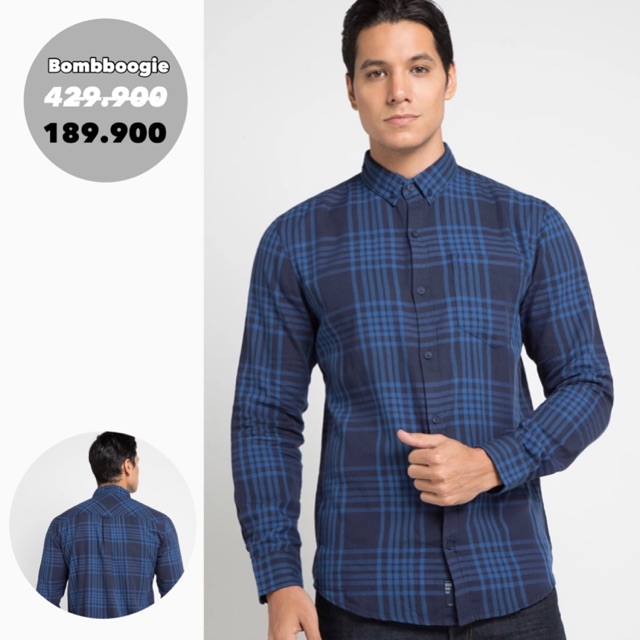 Bombboogie Kemeja Lengan Panjang Pria
