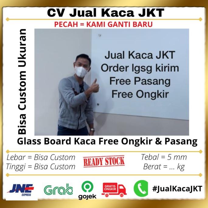 

Glassboard 90x120 - Papan Tulis Kaca 90x120 - Glass Board Termurah 5mm
