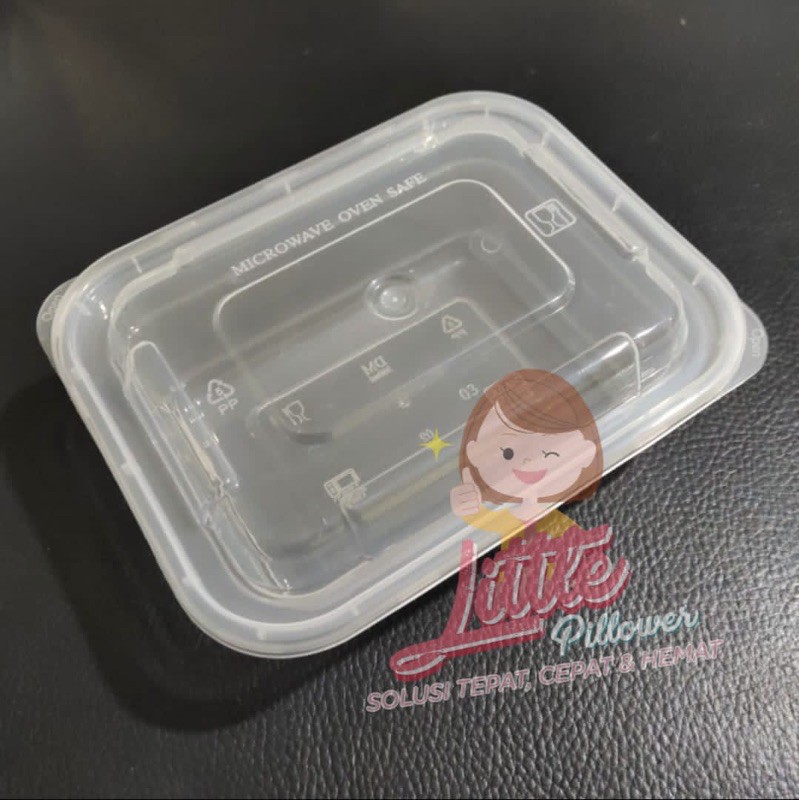 (ISI 50pcs)THINWALL Rec 360ML KOTAK PANJANG  - FOOD CONTAINER BOX