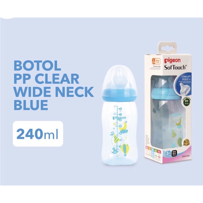 pigeon bottle wideneck motif 240ml