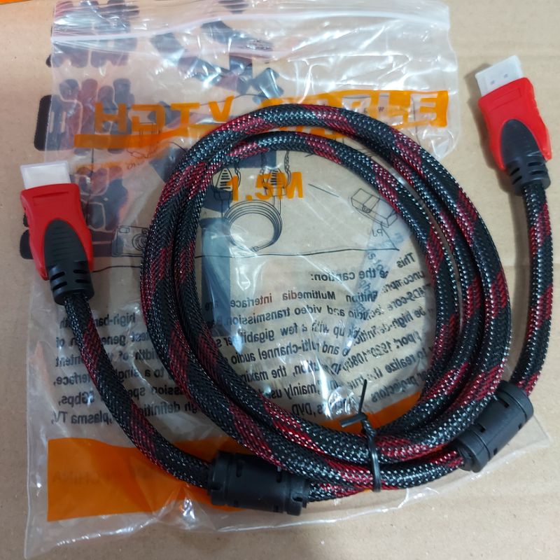 Kabel HDMI Male - Male/ Cowo - Cowo/ HDMI to HDMI Penyambung STB ke TV Smart