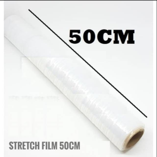 Plastik wrapping stretch film roll 50cm x 200 m parcel buah bandara