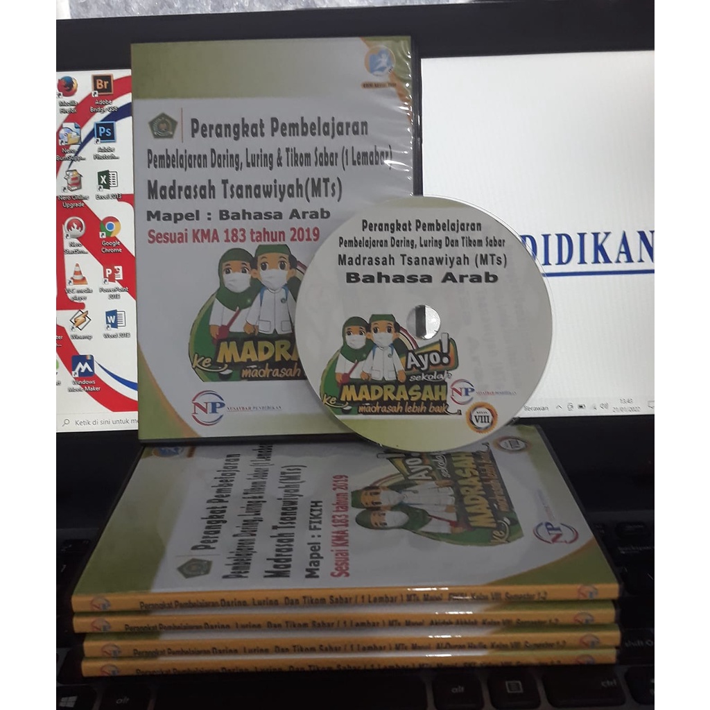 CD RPP 1 LEMBAR DARING, TATAP MUKA &amp;TIKOM SABAR,MTS, MAPEL BAHASA ARAB,KELAS 7,8, 9, 2 SEMESTER, SESUAI KMA183TAHUN 2019