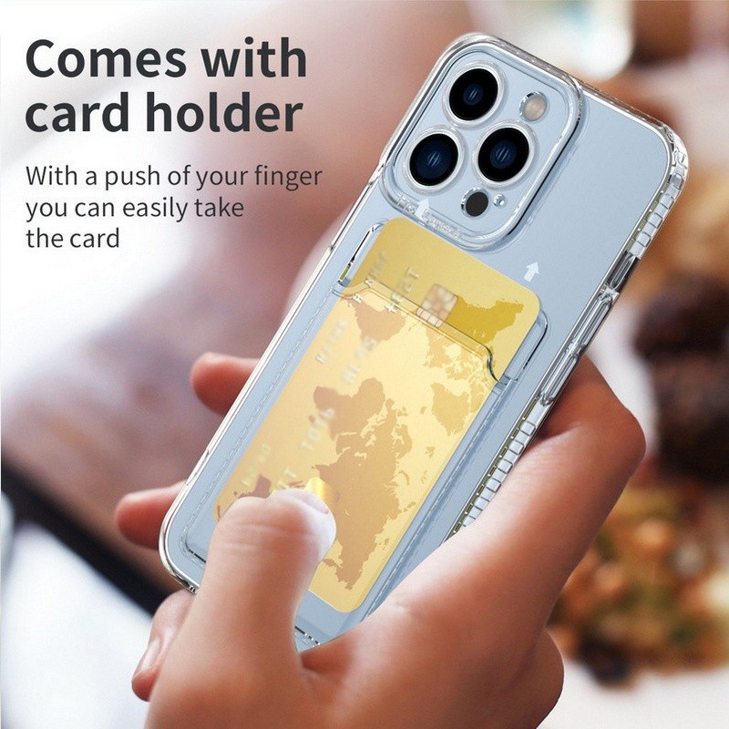 REDMI 10C REDMI 10A REDMI 9C CASE SOFTCASE BENING CLEAR SLIP CARD HOLDER WALLET CARD CASING PROTECT CAMERA COVER PELINDUNG KAMERA