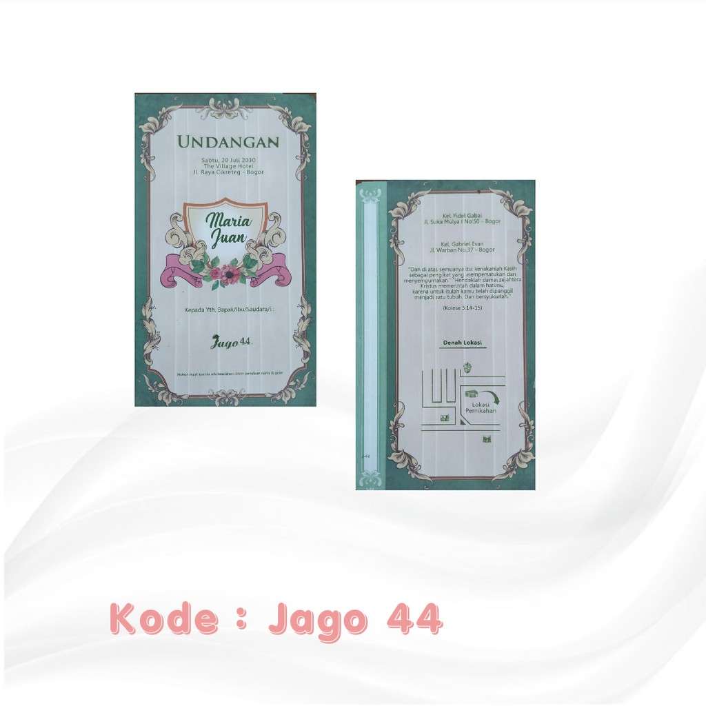 Kertas blangko undangan harga murah Jago 44