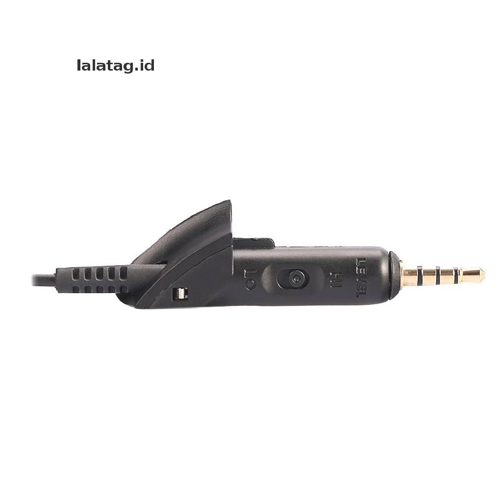 (Flyag) Kabel Audio Pengganti Dengan Mic Untuk Headphone QuietComfort QC15 Kabel Audio Pengganti Dengan Mic Warna Hitam Untuk Headphone QuietComfort QC15 Penggantian Penggantian