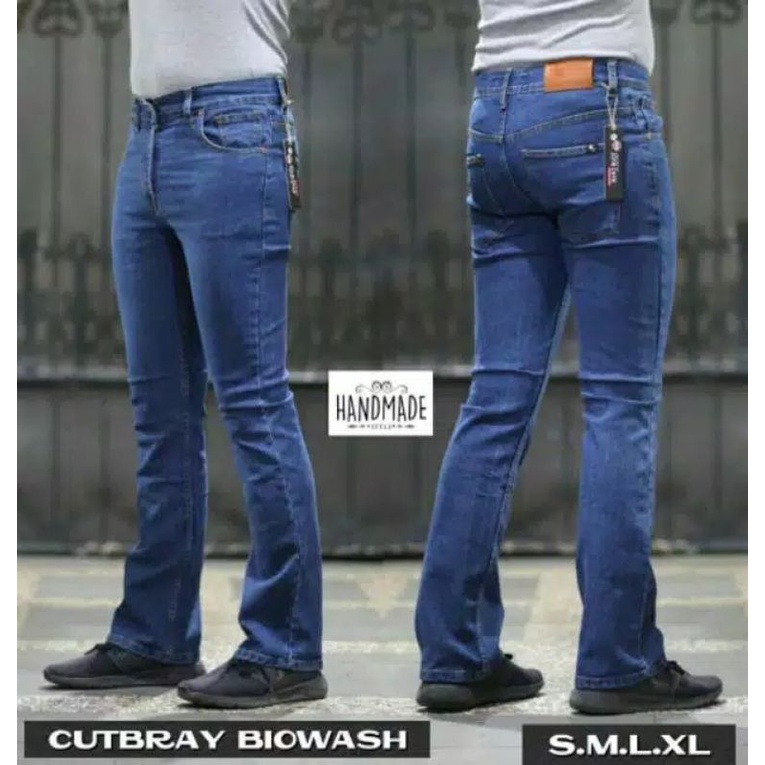 Celana Cutbray  Jeans Pria  Streach Premium