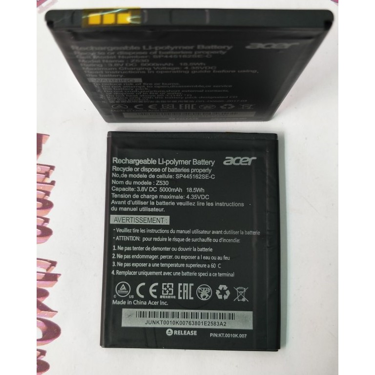 Battery Batre Baterai Acer LiQuid Z530 HD 376175PV BAT-E10 BATE10 BAT E10