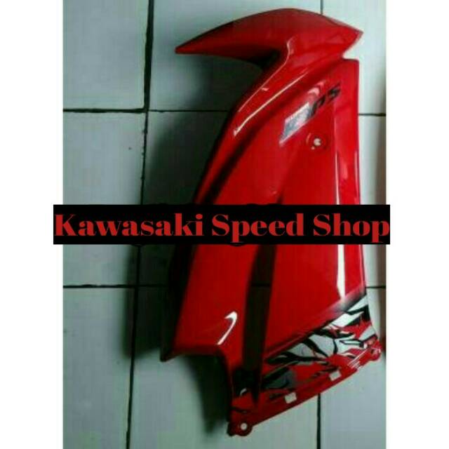 fairing atas sebelah sisi new ninja RR merah list batik 2013 original kawasaki