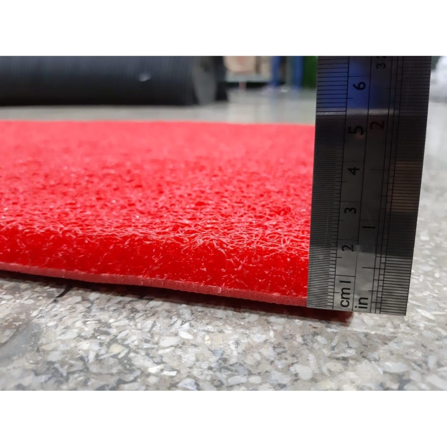 Keset Mie Bihun PVC 40x60 Red, Karpet Anti Slip, S Mat, Kamar Mandi-4