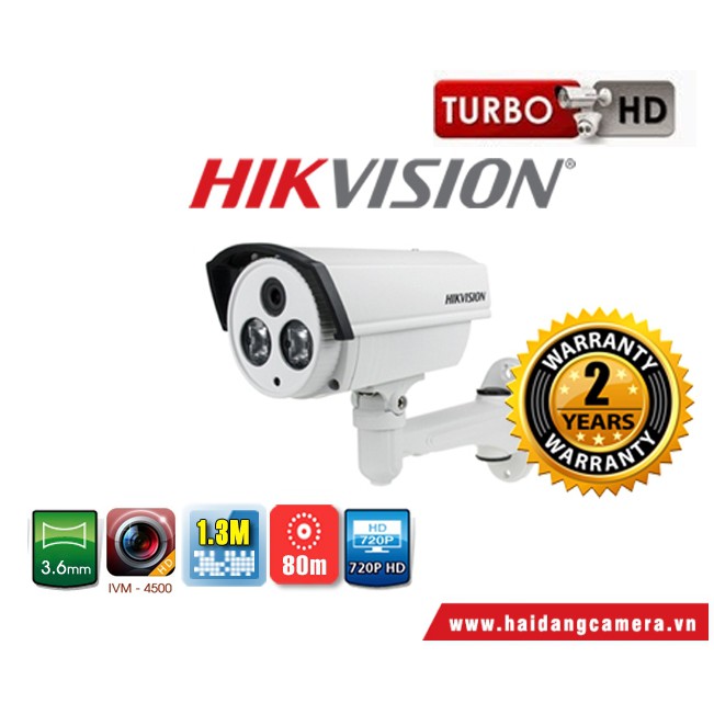 HIKVISION Outdoor DS-2CE16C2T-IT5 960p 1.3Megapixel EXIR up to 80m