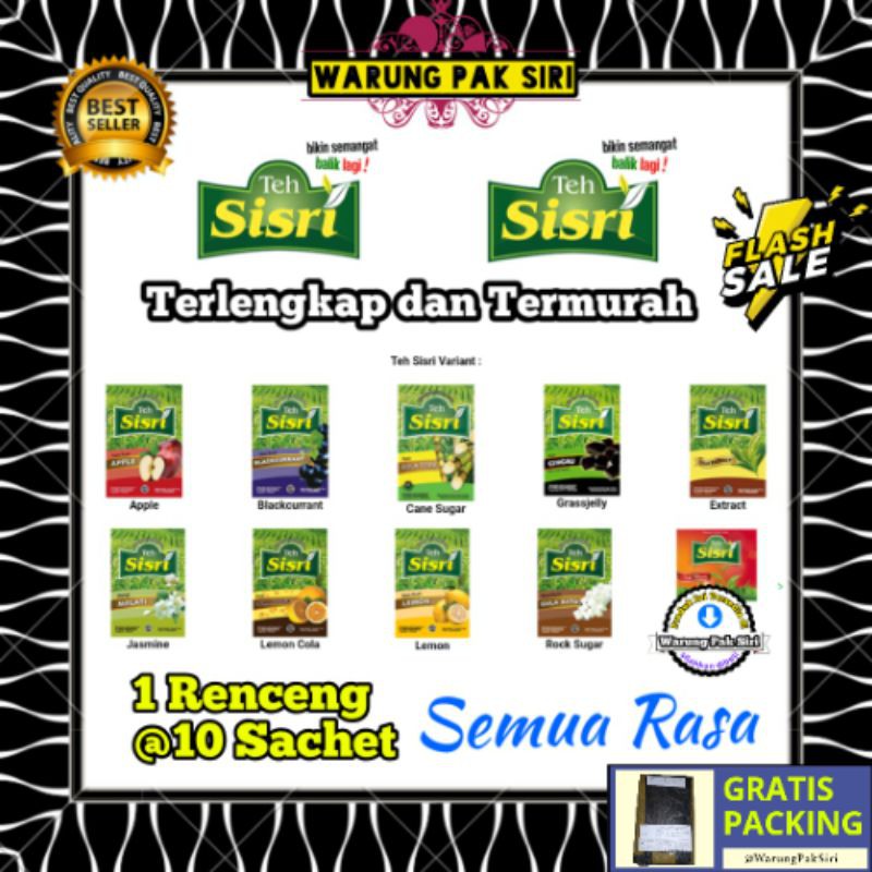Distributor Teh Sisri Aneka Rasa 1renceng Shopee Indonesia