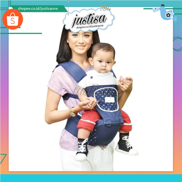 Promo  !! MOMS BABY GENDONGAN HIPSEAT MAVY SERIES MBG 2018 - HIPSEAT MOMS BABY SERIES MBG 2018