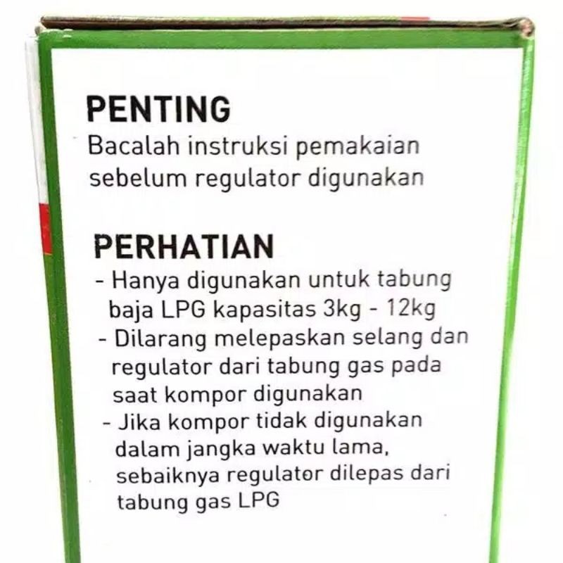 Regulator Winn Gas W181NM Non Meteran / Non Ampere