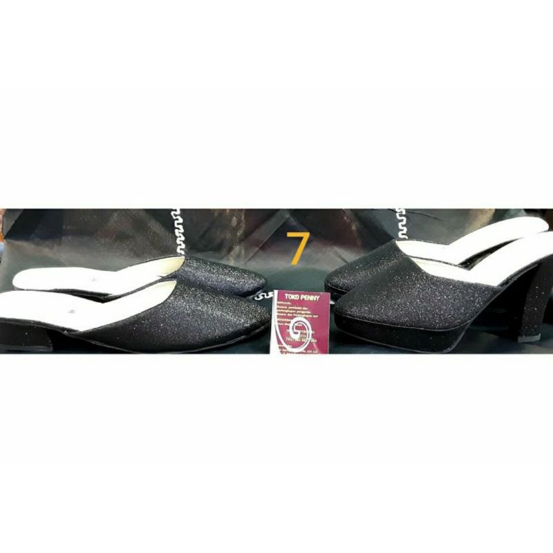 Sandal Sselop pengantin gliter/pasir