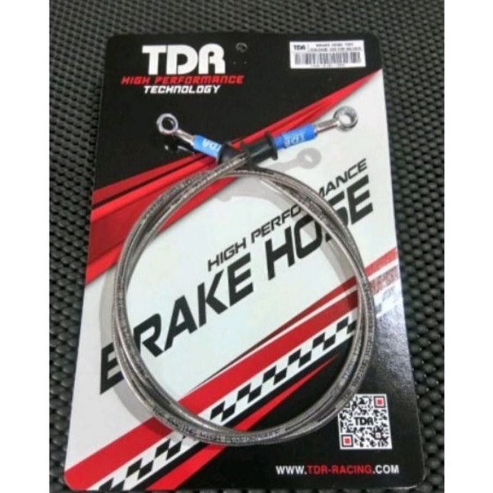 Kabel Rem Depan Super moto Crf150 pnp UK 120cm TDR Original Carbon Hitam/Carbon Selver