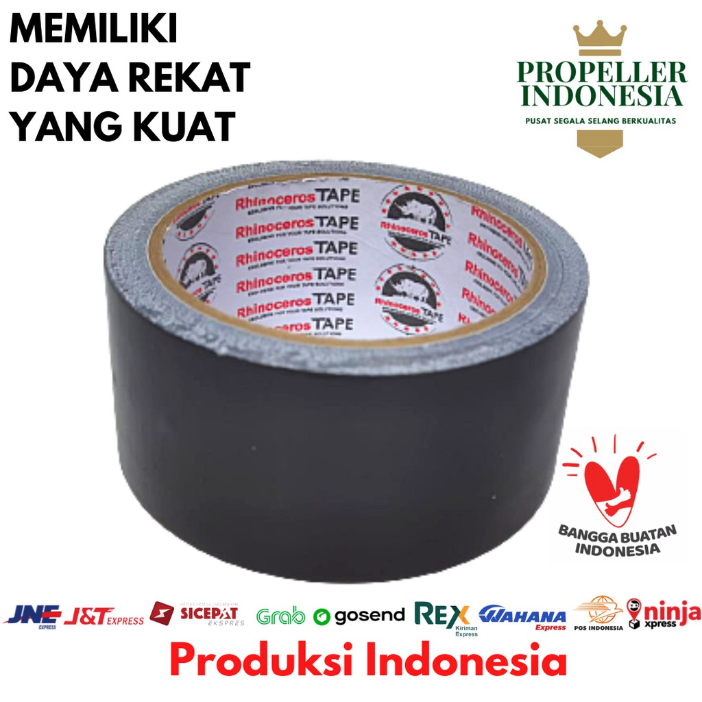 Cloth Tape RHINOCEROS TAPE Lakban Kain Lakban Jilid 48MMx10METER