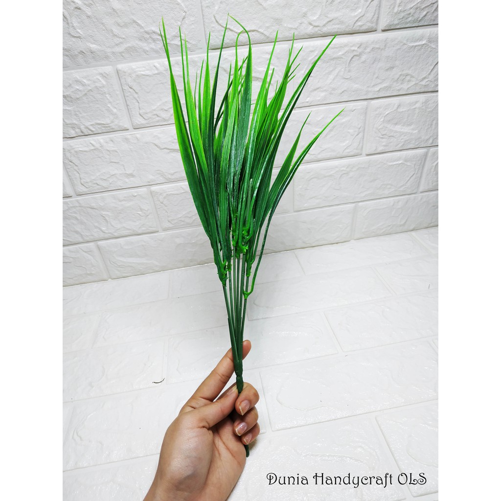 Wheatgrass Tangkai Rumput Gandum Hiasan Hijau Imitasi Rumput Hijau