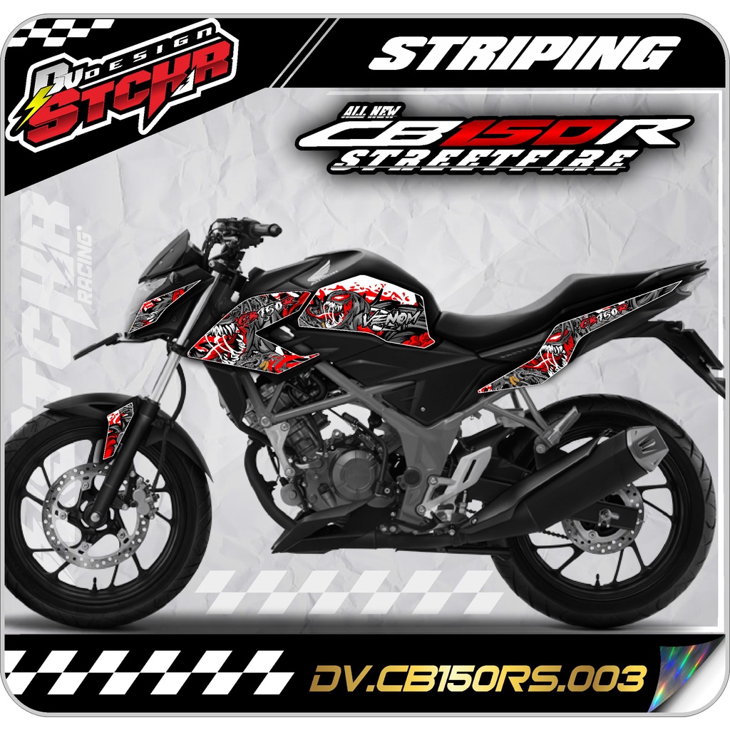 STRIPING CB150R/CB 150 R - stiker cb150r 2016 2017 All New Streetfire Variasi List motor scotlet 03