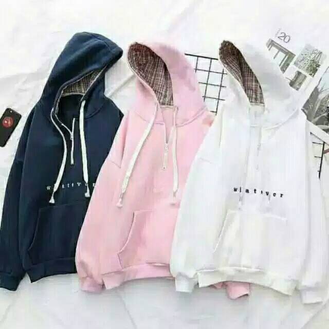 JNY.Co Sweater Hoodie WHATEVER 4 Warna