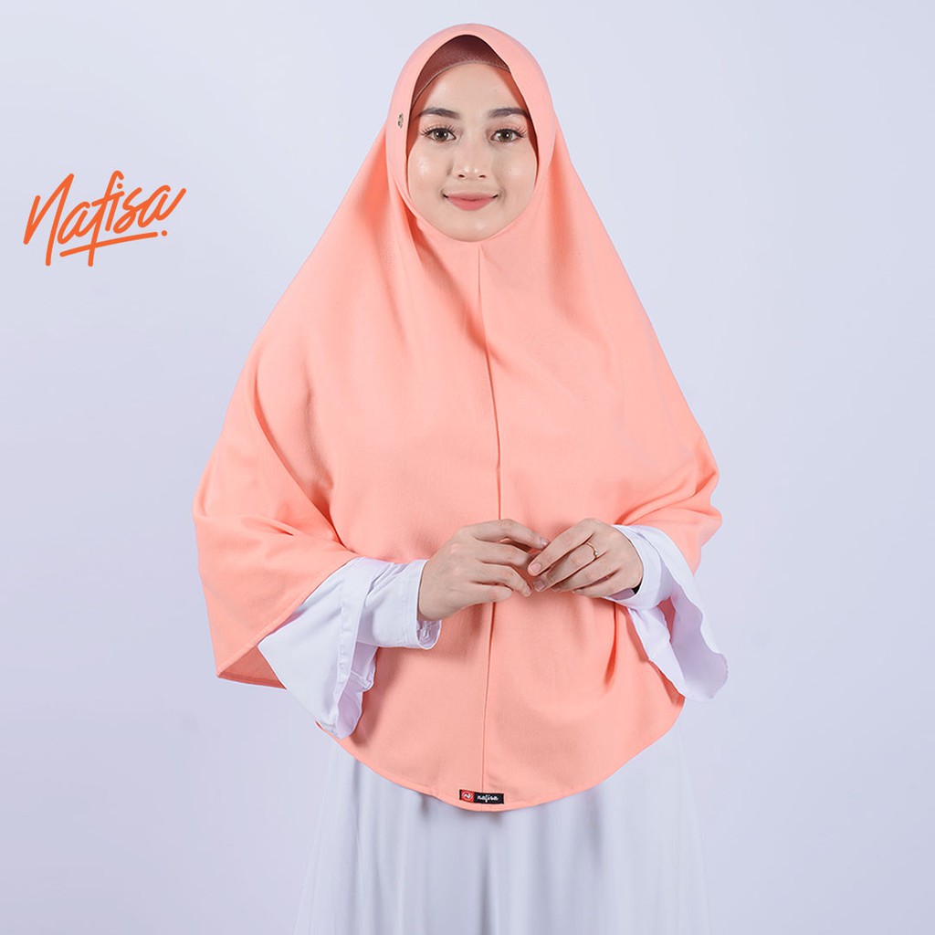 Jilbab Instan Bergo Nafisa ASHA | Hijab Instan Syar'i Kerudung Bergo Pad Kecil Antem Hijab Instan Kaos TC Jilbab Pad Kaos Polos