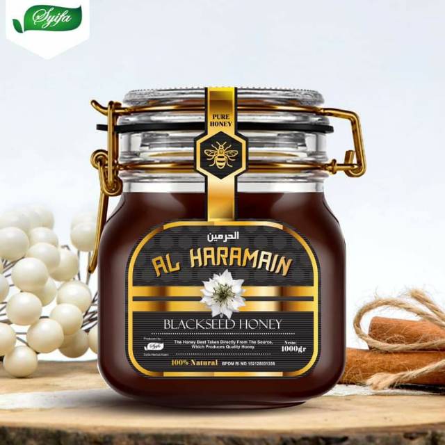 

Madu Arab Alharamain BlackSeed Honey Madu Nektar Habbatussauda Isi 1kg